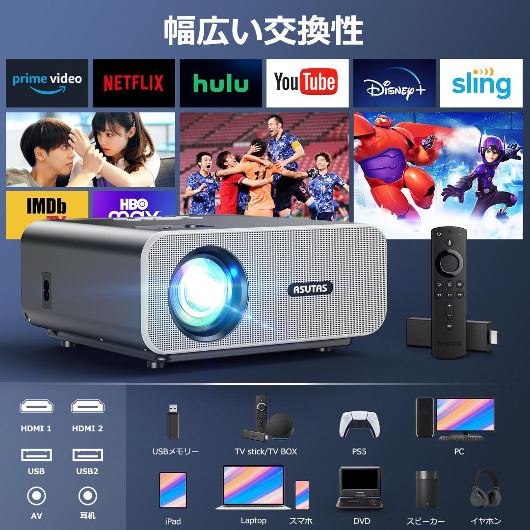 2023プロジェクター 小型 15000lm 5G WIFI 4K対応