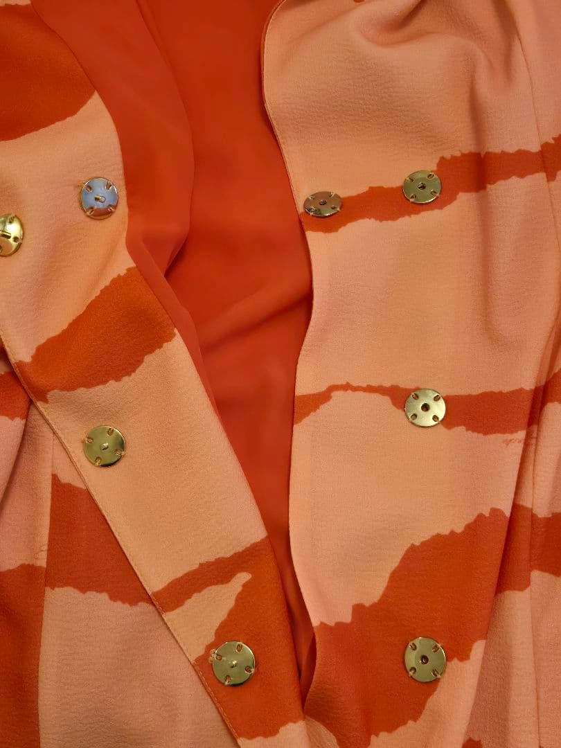 新品ELISABETTA FRANCHI♡アブストラクトプリント♡コートドレス