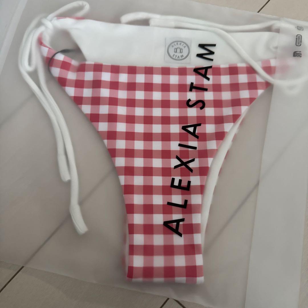 新品未使用ALEXIA STAM 赤いギンガムチェック ビキニ