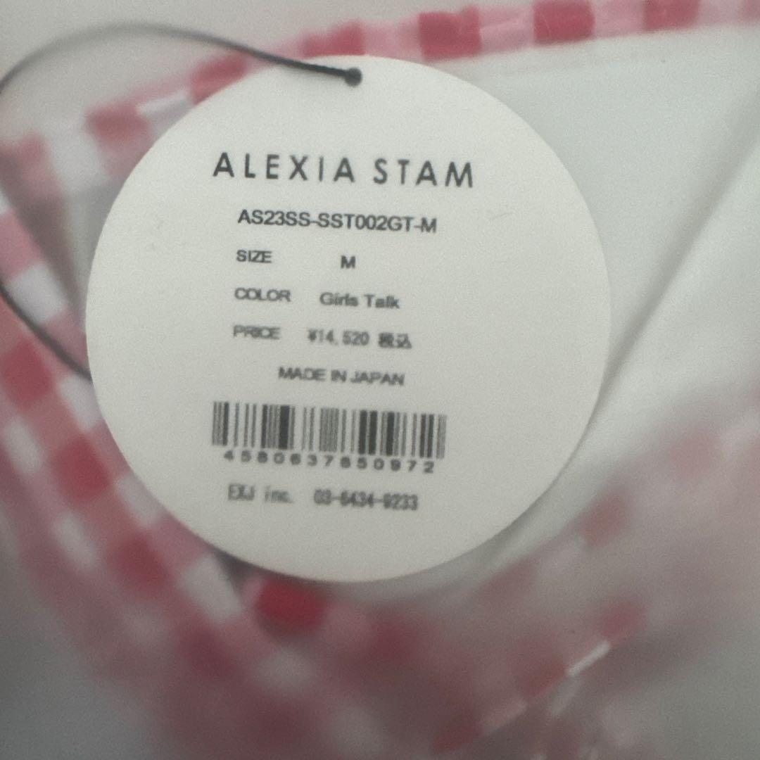 新品未使用ALEXIA STAM 赤いギンガムチェック ビキニ