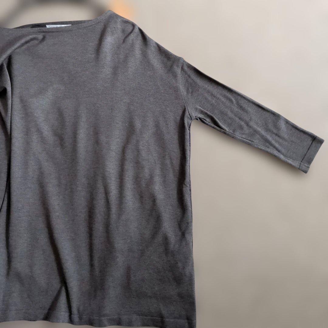 新品・タグ付き ビアズリー 異素材 ドッキング チュニック カットソー