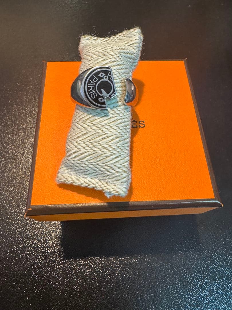 Hermès カルーゼルリング サイズ60(日本約20) 箱 購入証明書 袋付き