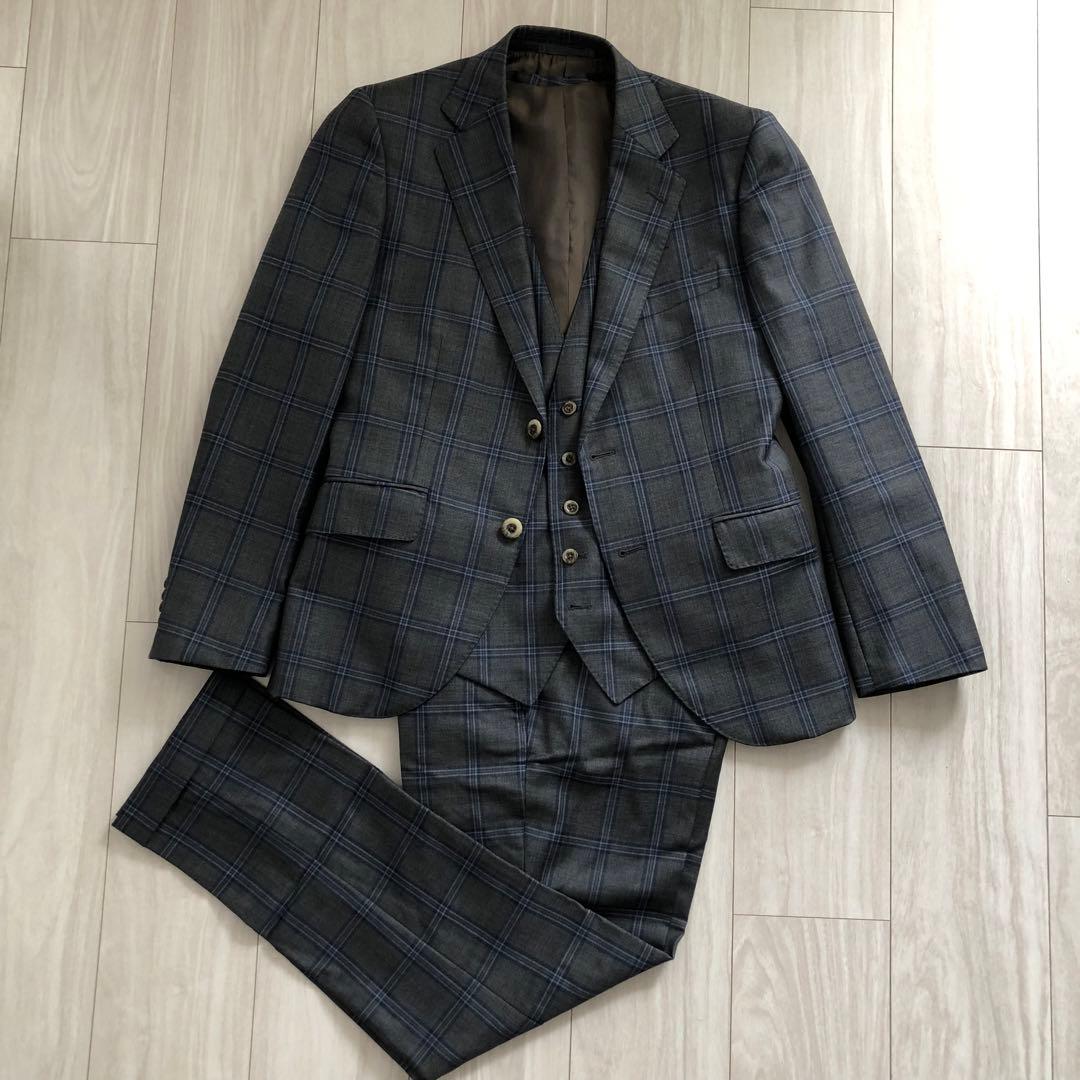 値下げ！【カノニコ/CANONICO製】オーダーメイドスーツ　スリーピース