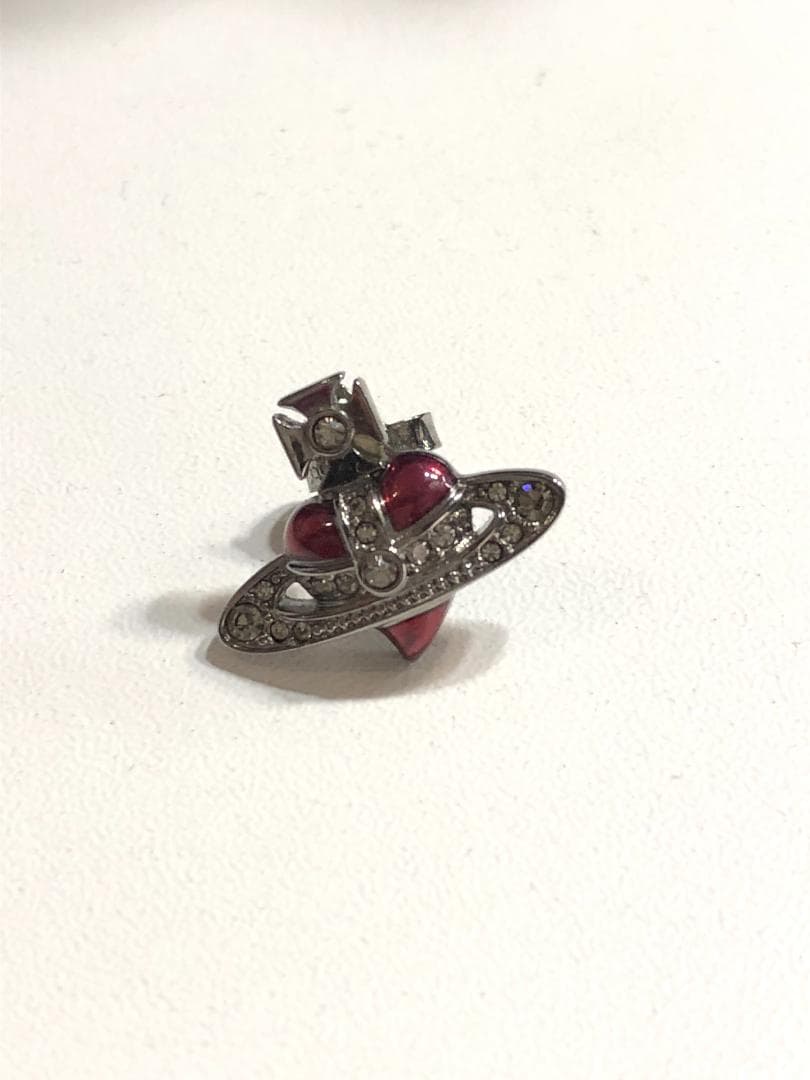 021001 Vivienne Westwood ハート オーブ ピアス 片耳
