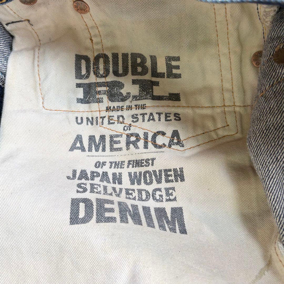 【名作】RRL CRUSH JEANS ダメージ インディゴ デニムパンツ 32