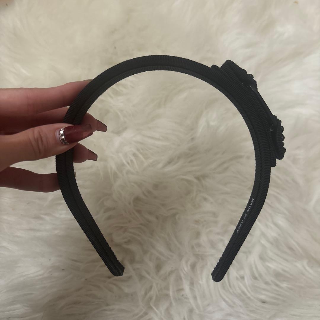 Salvatore Ferragamo ビジュー付きヘアバンド ブラック