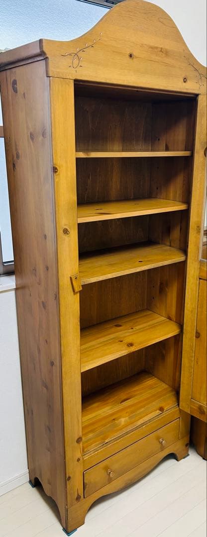 エイト　送料込み アンファン ブック キャビネット カントリー 家具