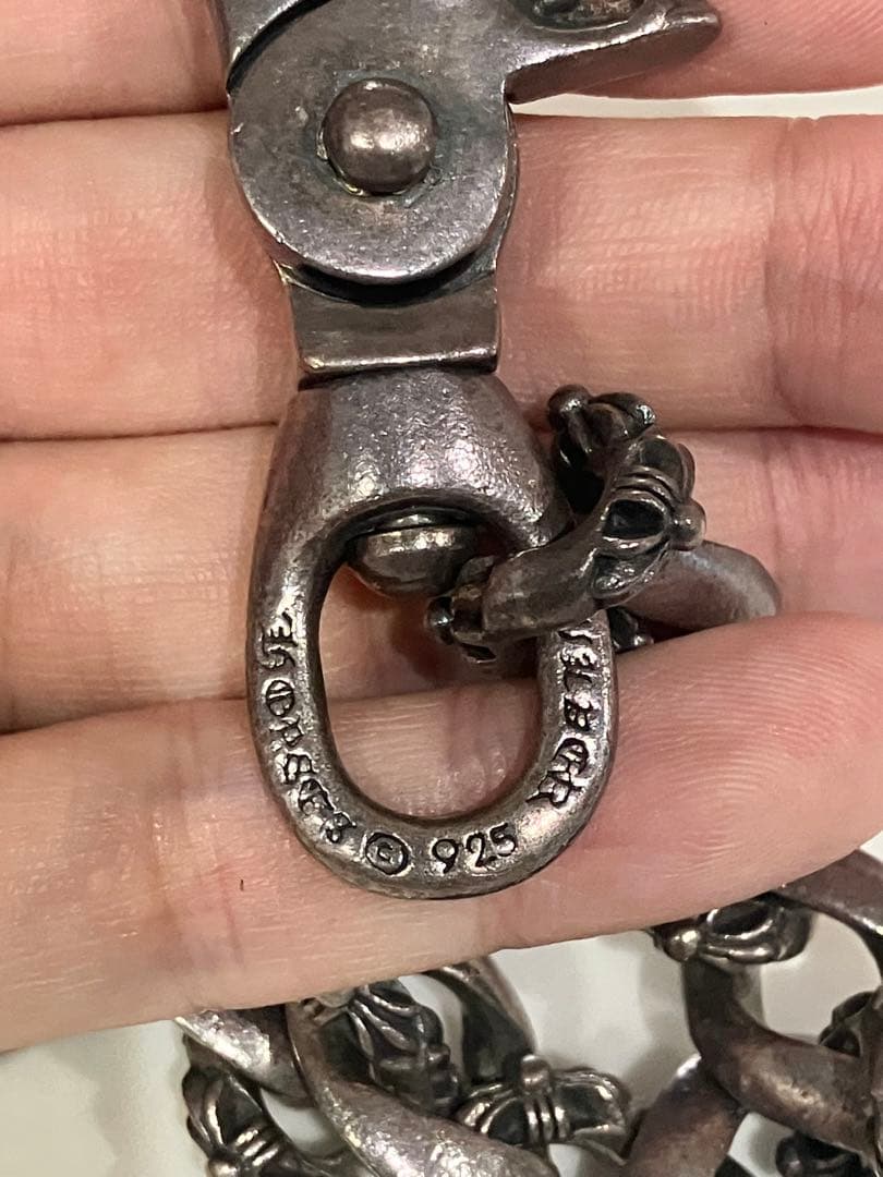 ぷ*ぴ様 シルバー925 S字フック付き　ウォレットチェーン　検索クロムハーツ