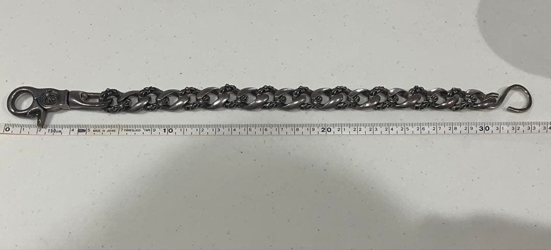 ぷ*ぴ様 シルバー925 S字フック付き　ウォレットチェーン　検索クロムハーツ