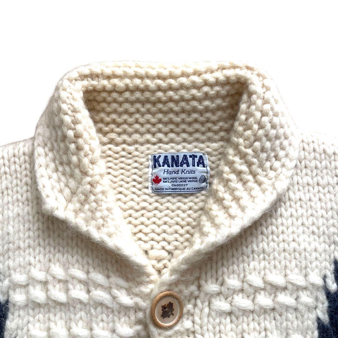 激レア 80s90s 旧タグ KANATA USFA V字 カウチン ベスト