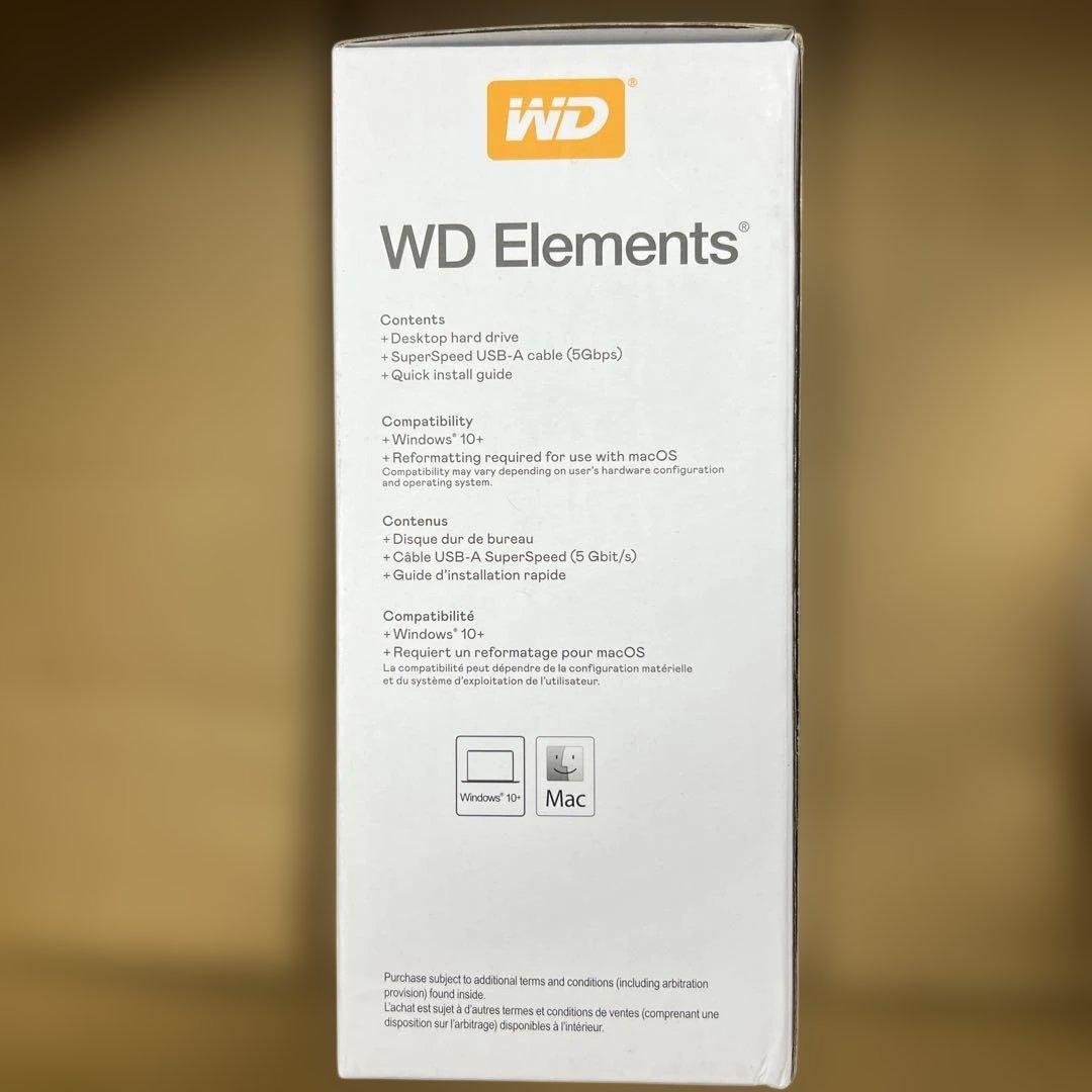 466 未開封WD 20TB Elements デスクトップ外付けハードドライブ