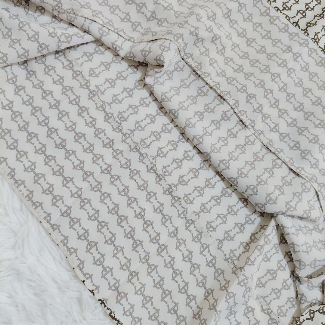 未使用級✨UNTITLED　ウエストリボン　Aライン　ワンピース　総柄　サイズ2