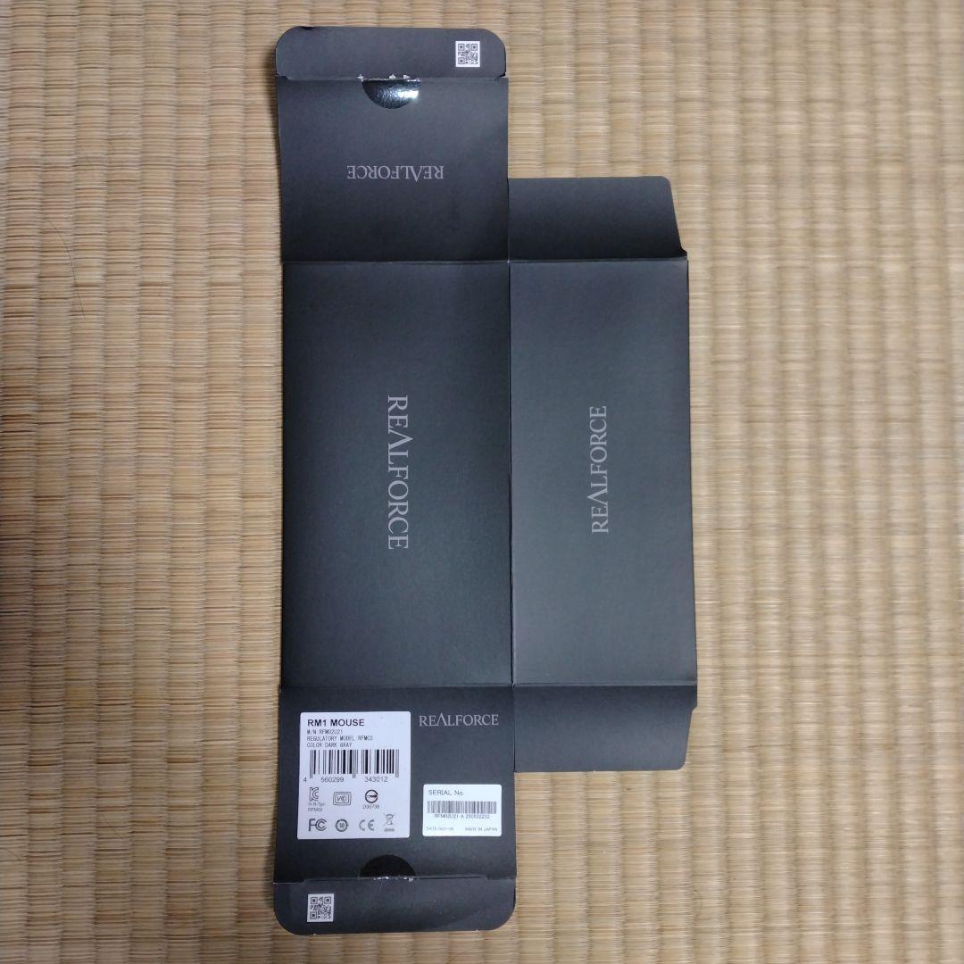 【ほぼ新品未使用/即配達】REALFORCE　マウス　ダークグレー　 日本製