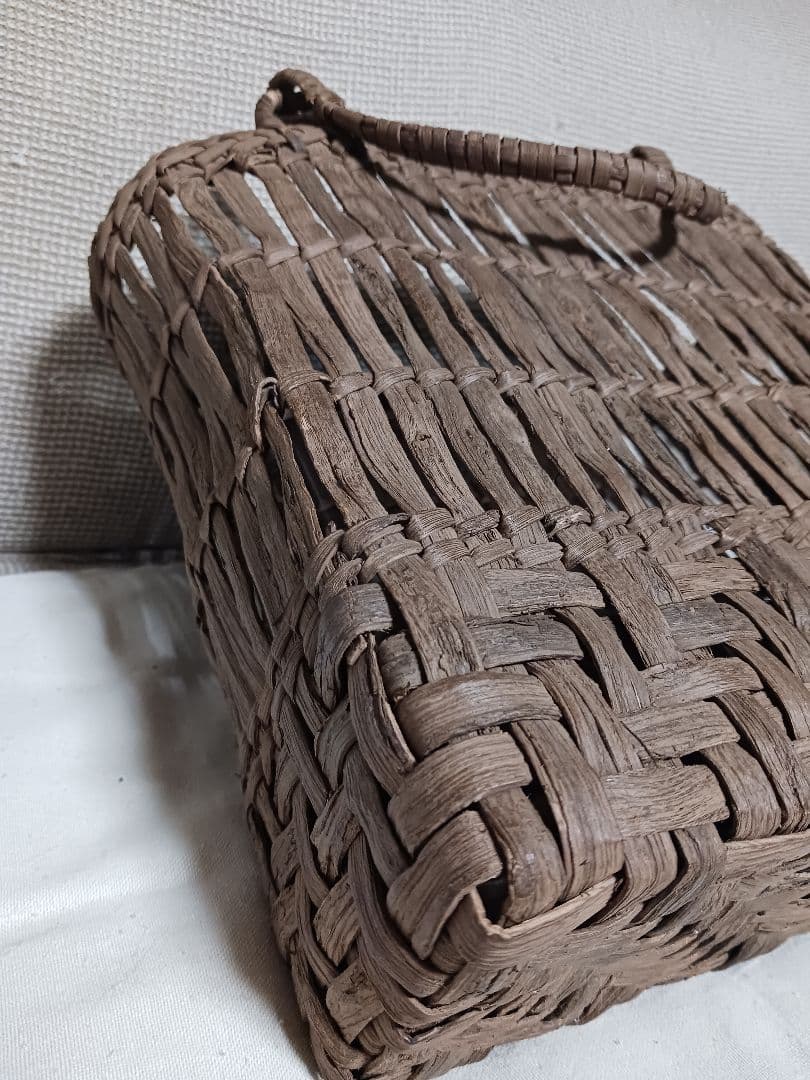 ※12/6まで※【未使用】山葡萄　カゴバッグ　国産