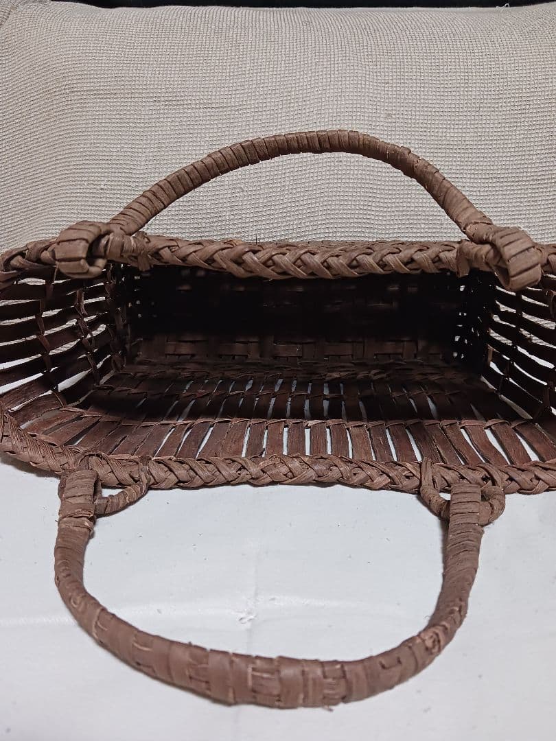 ※12/6まで※【未使用】山葡萄　カゴバッグ　国産