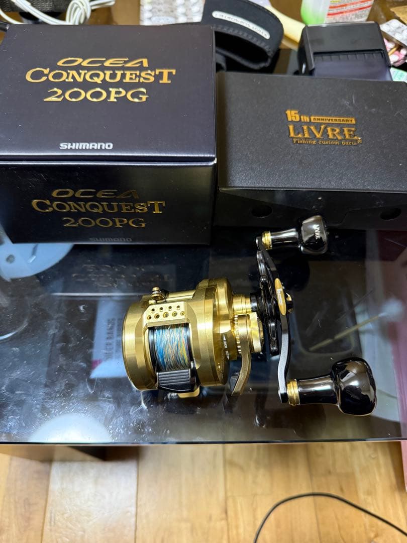 23 SHIMANO OCEA CONQUEST 200PG 限定ハンドル