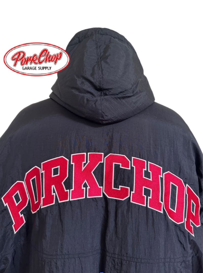 美品　ポークチョップ　スタジャン　porkchop Mサイズ　黒　チョッパー