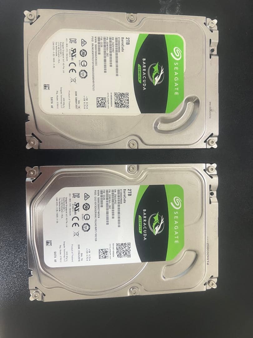 Seagate Barracuda 2TB HDD 7200RPM 実動
