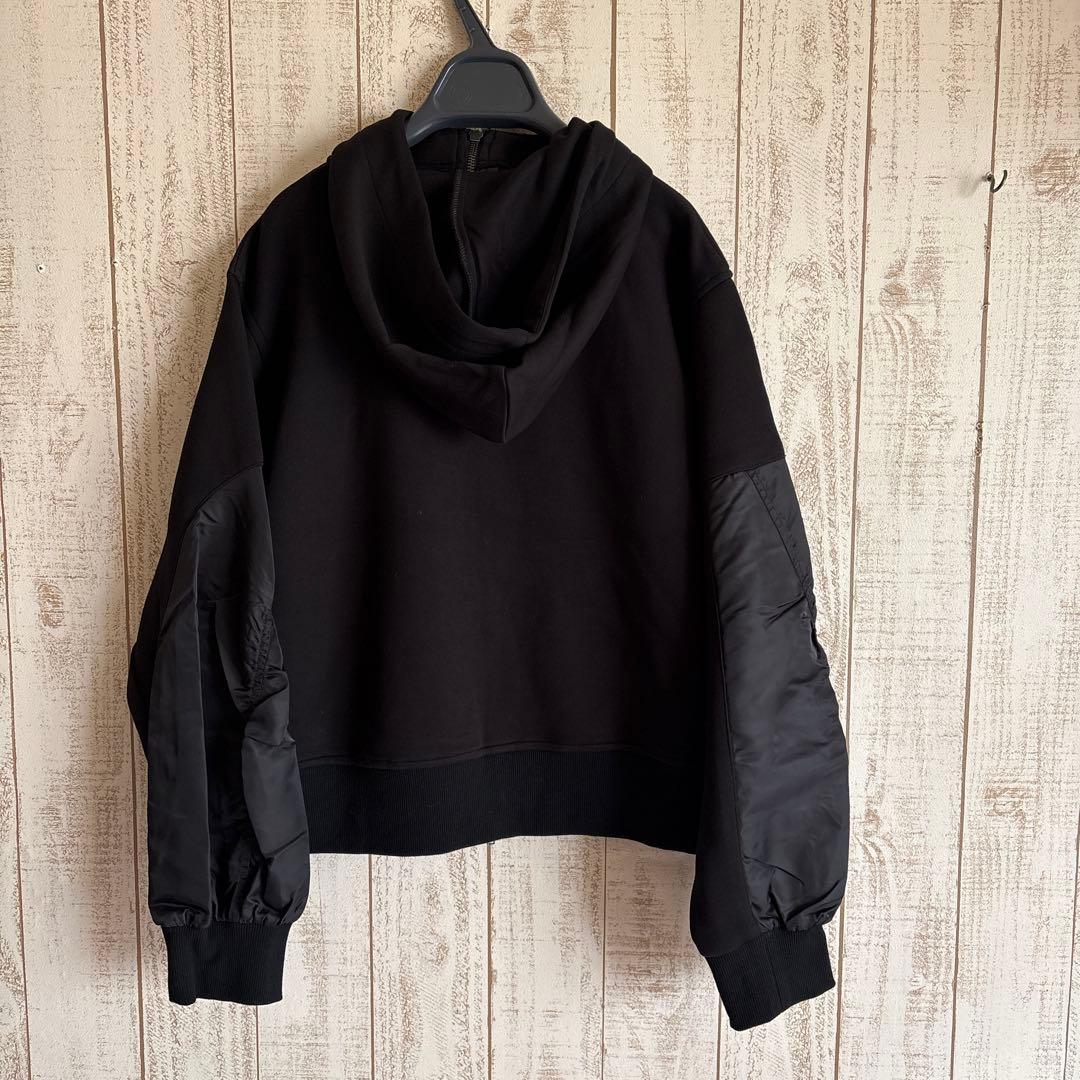 新品　ラシュッド　定価¥1万9000円　ギャザースリーブジップアップパーカー