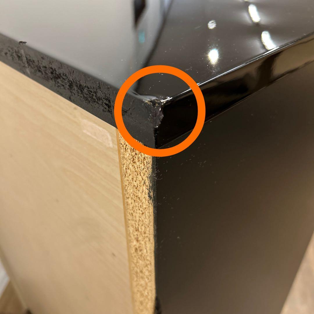 アウトレット品★黒いハイチェスト タンス 箪笥 整理タンス 開梱設置配送付