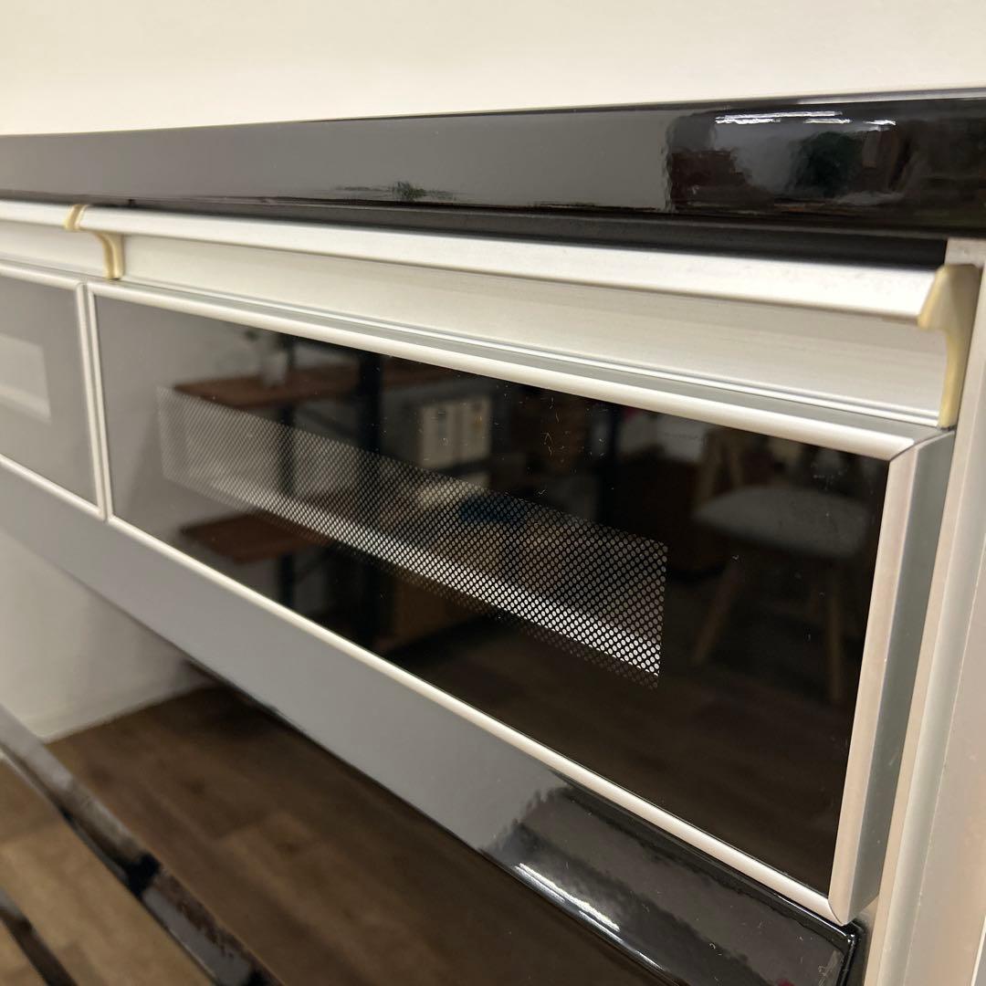 アウトレット品★黒いハイチェスト タンス 箪笥 整理タンス 開梱設置配送付