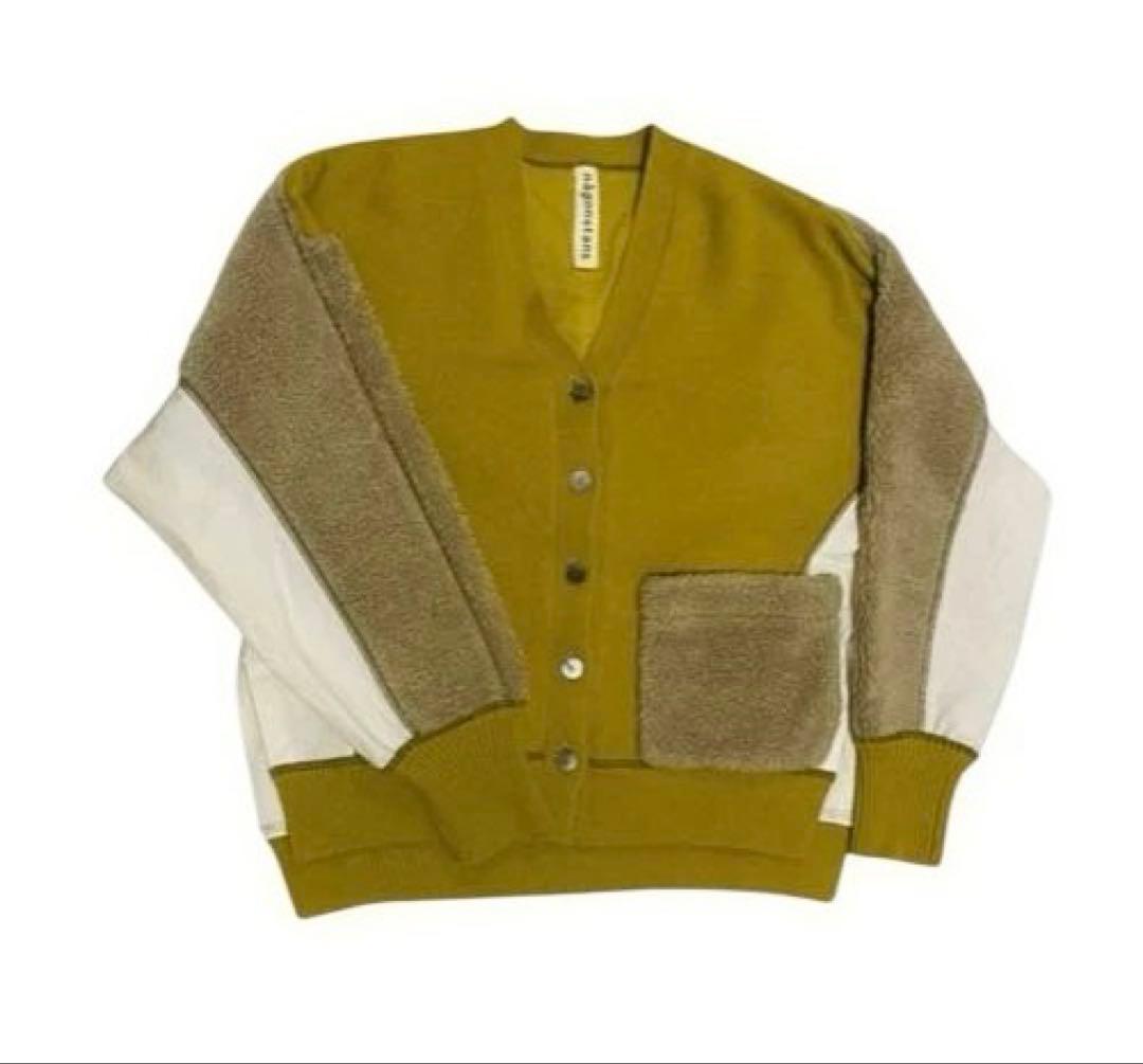 nagonstans（ナゴンスタンス）メリノウールkint &ボア　カーディガン