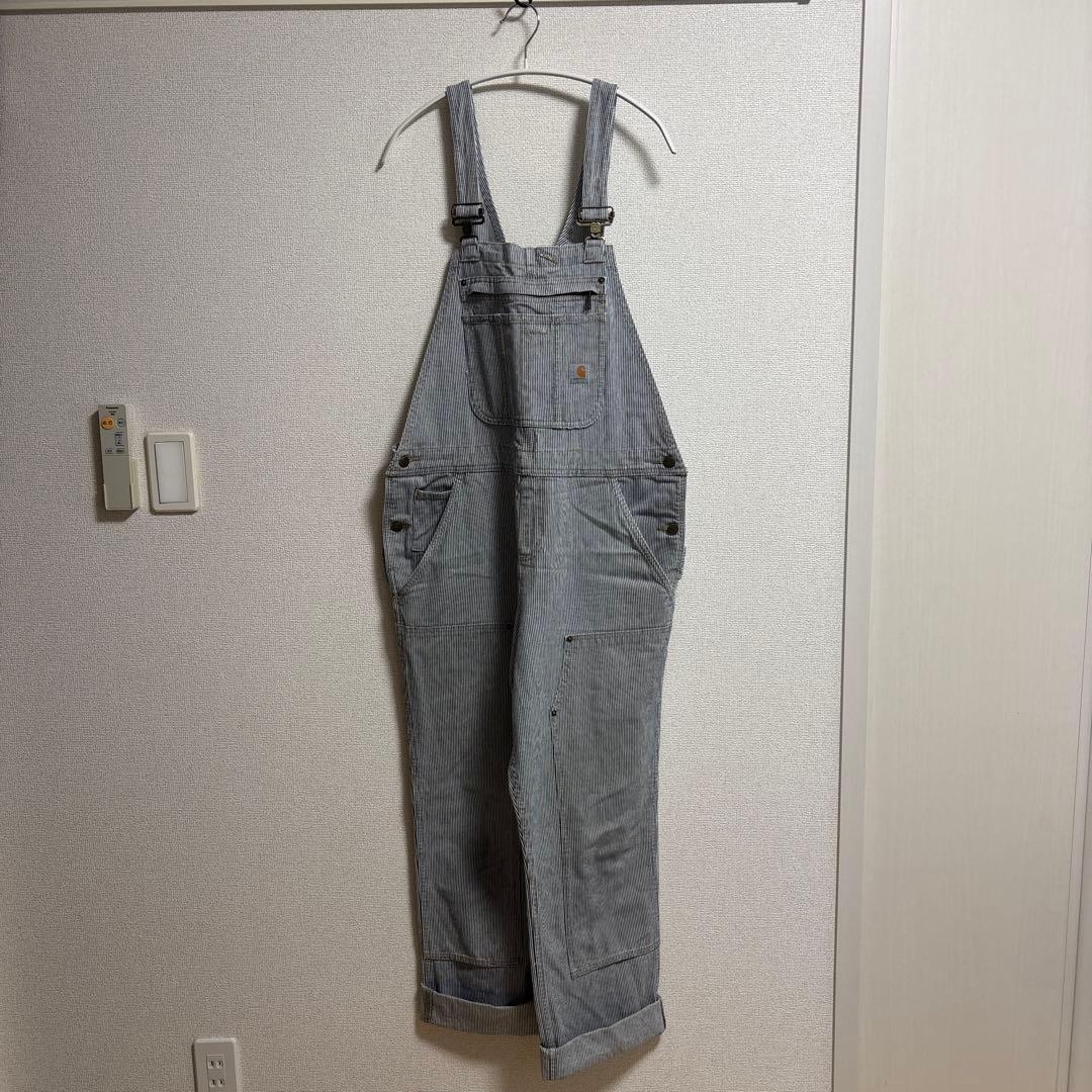 Carhartt ストライプ オーバーオール