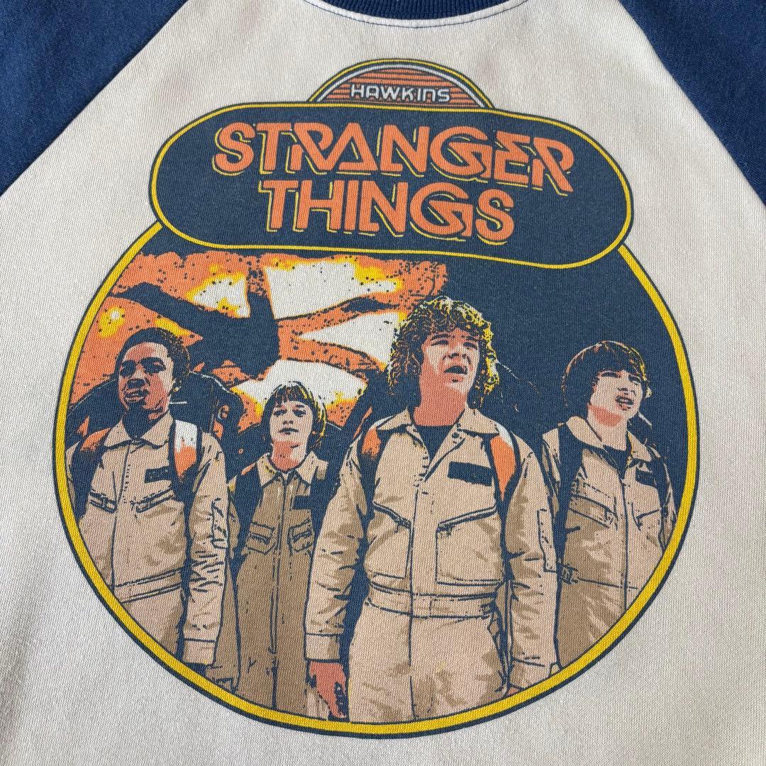 ストレンジャーシングス ラグランスウェット　　ゴーストバスターズ　XLサイズ