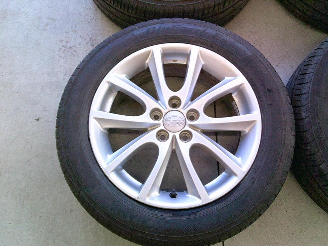 送料込☆中古セット☆ヨコハマ☆205/55R16☆スバル純正☆インプレッサ等