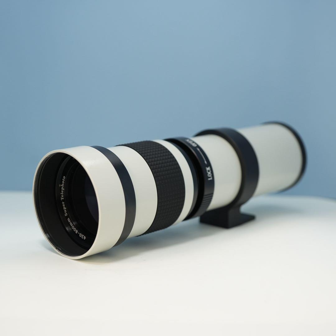 VARI Nikon 1マウント用 420-800mm超望遠レンズ白z0028