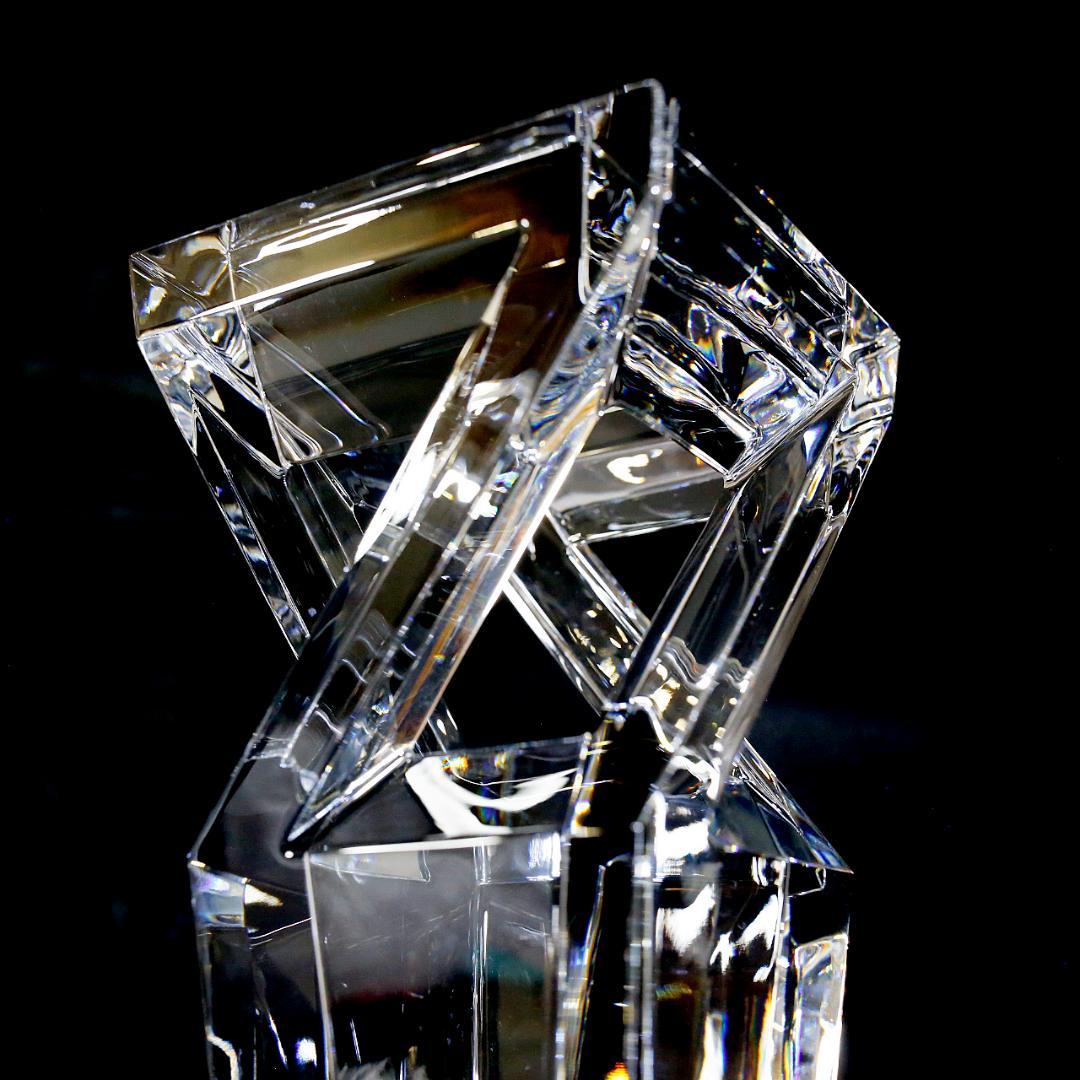 【極美品 送料込み】バカラ アーキテクチャー クリスタル フラワーベース 花瓶