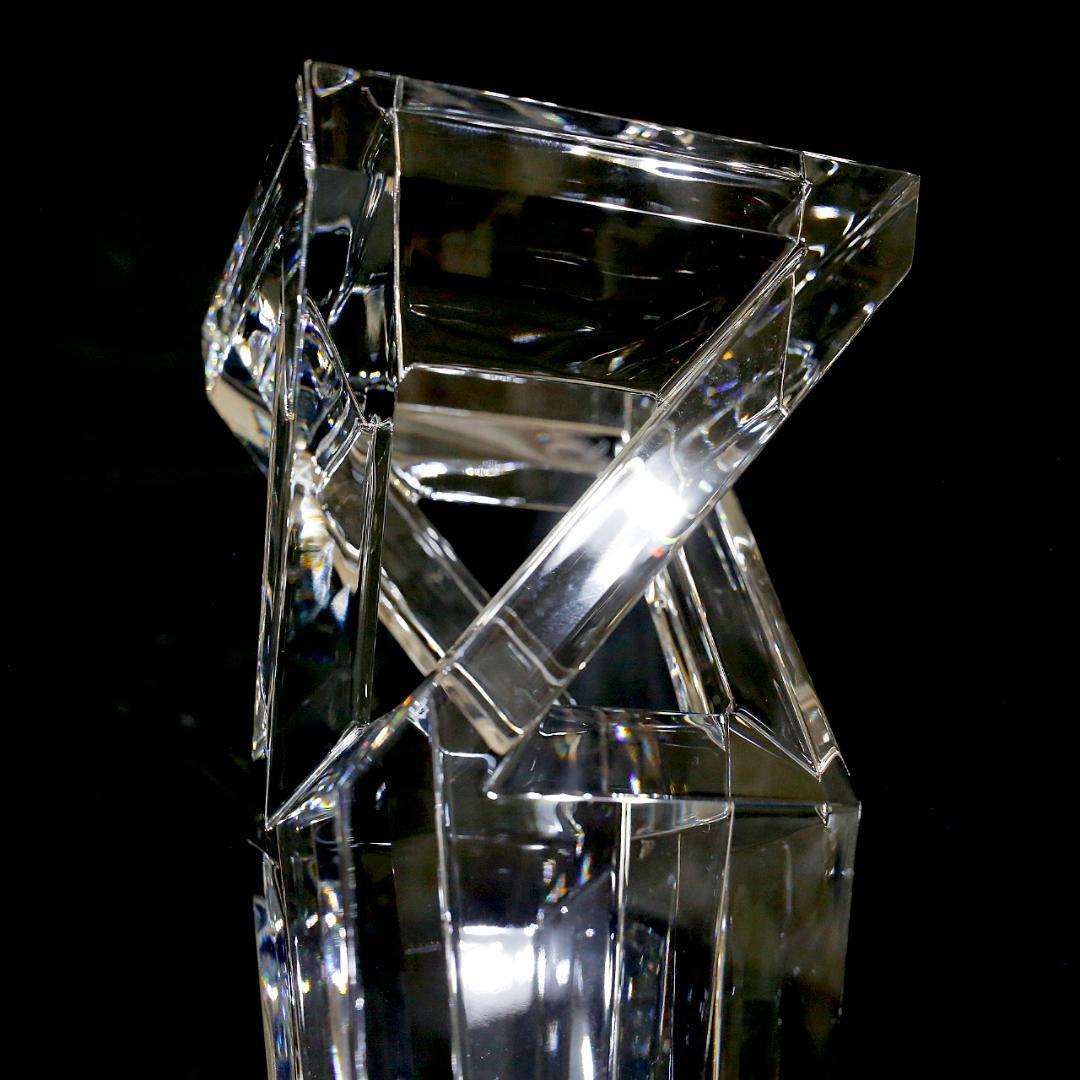 【極美品 送料込み】バカラ アーキテクチャー クリスタル フラワーベース 花瓶