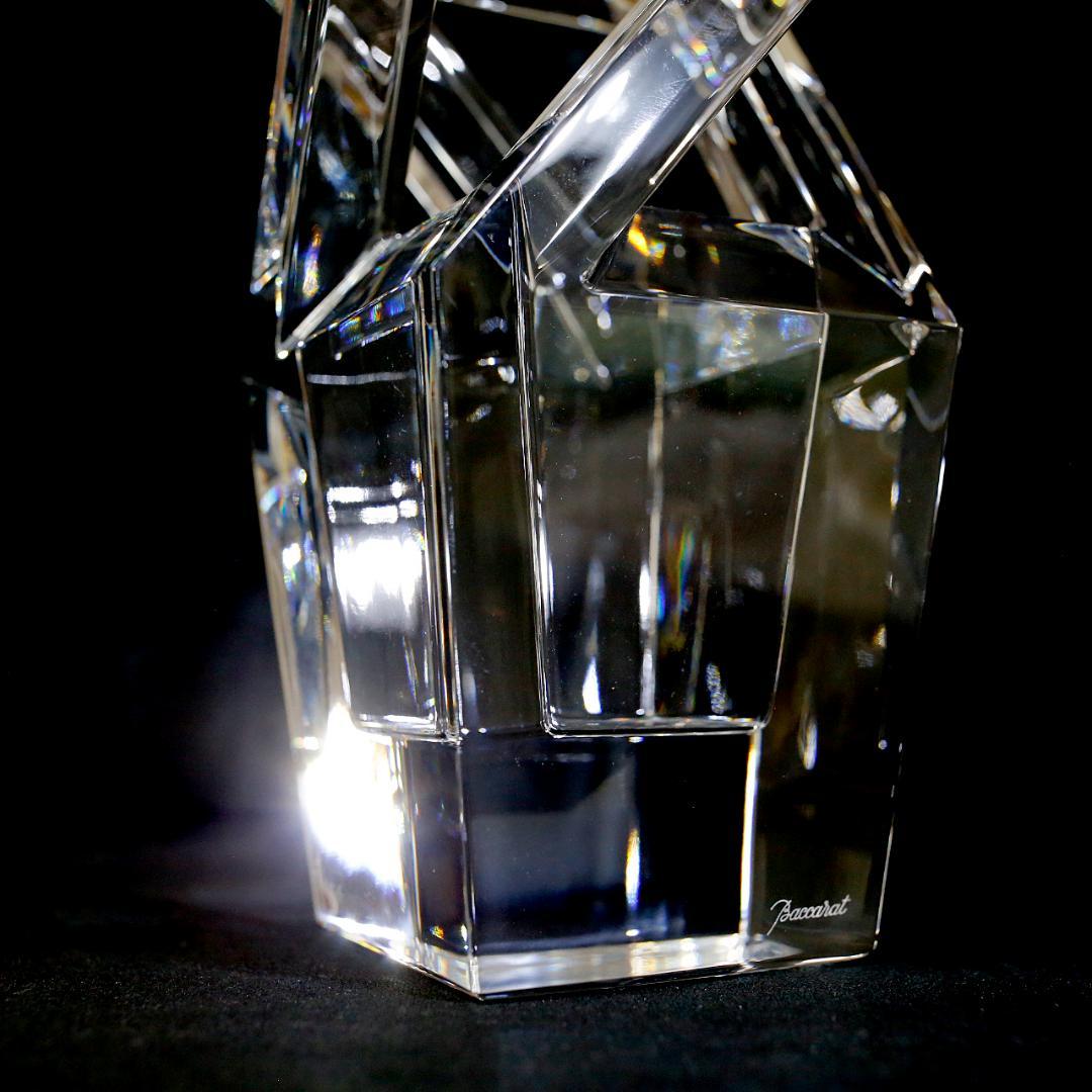 【極美品 送料込み】バカラ アーキテクチャー クリスタル フラワーベース 花瓶