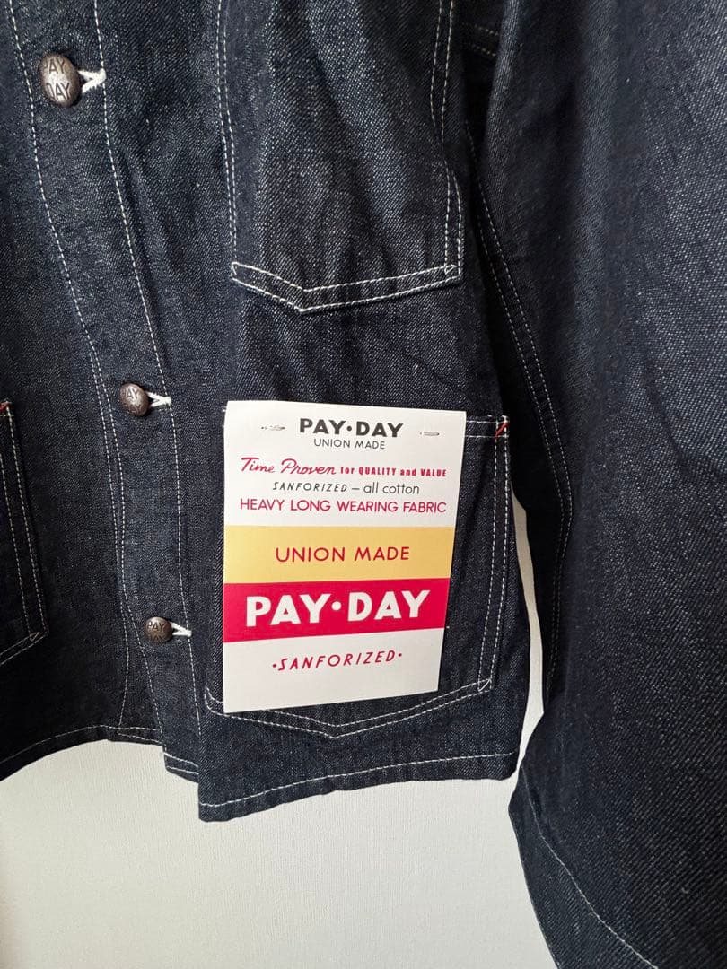 新品タグ付き PAYDAY デニムジャケット カバーオール UNION MADE