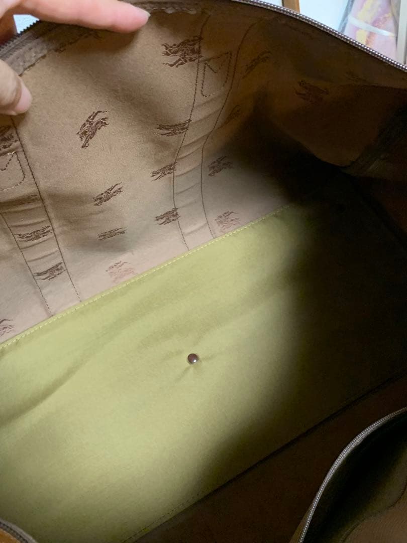 90s バーバリー ボストンバッグ ノバチェック シャドーホース大容量