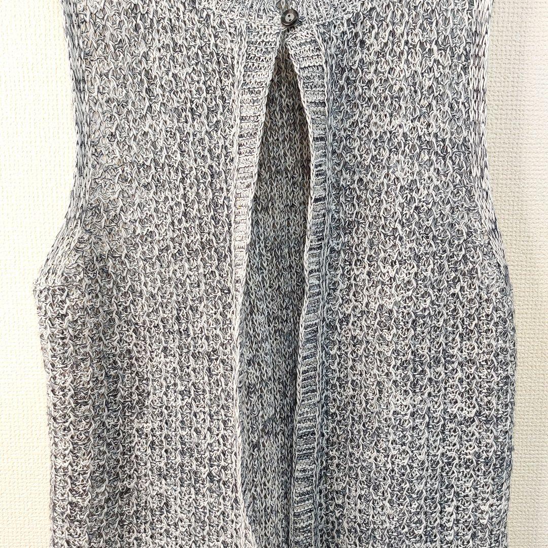 レリアン ホワイトレーベル トッパーズベスト　コットン１００　グレー　１１