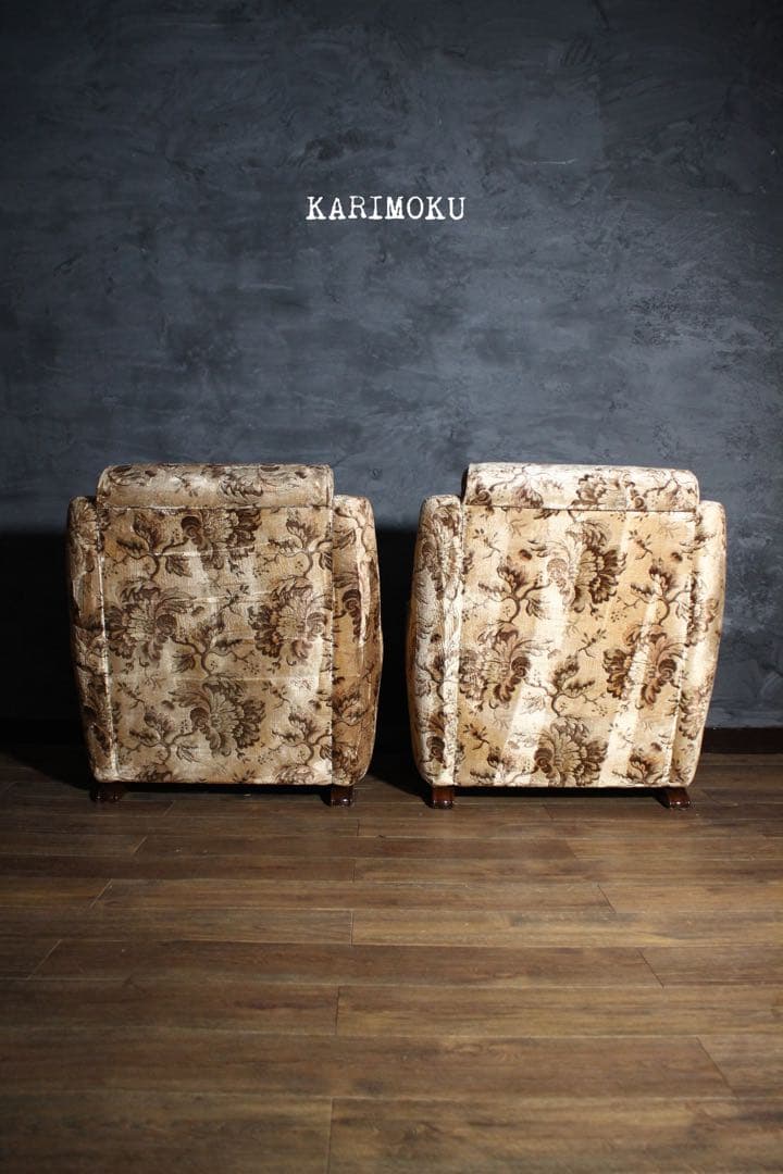 首都圏送無料〜カリモク　ヴィンテージ　3人掛け＋1人掛け×2 全クリーニング済み