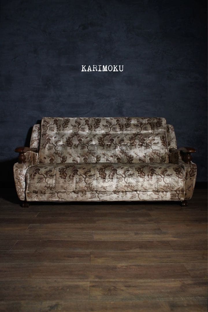 首都圏送無料〜カリモク　ヴィンテージ　3人掛け＋1人掛け×2 全クリーニング済み
