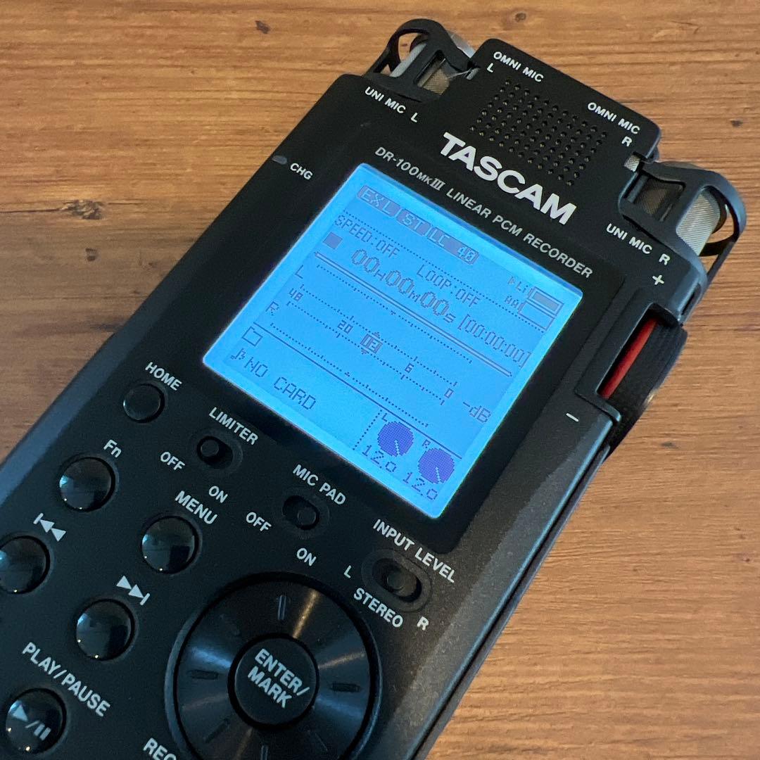 TASCAM DR-100 mk III リニアPCMレコーダー