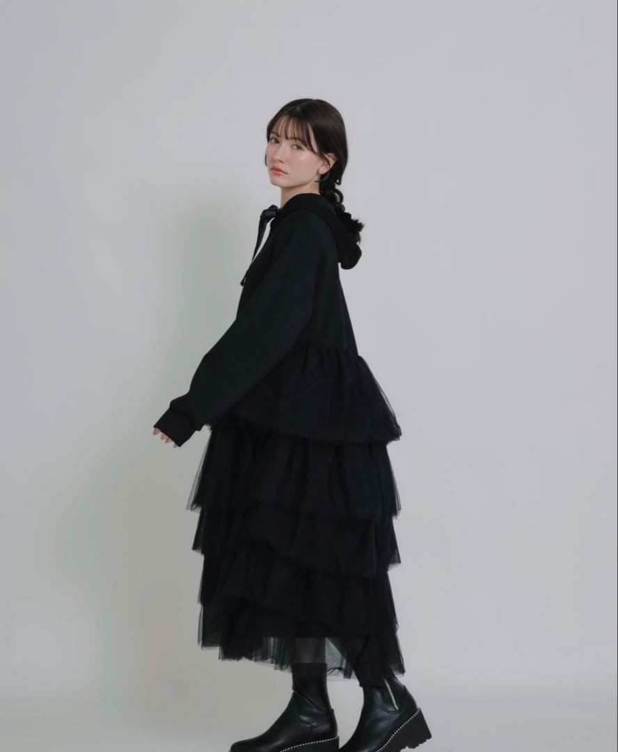 ピッチン　piccin ティアードチュールダンボールワンピース