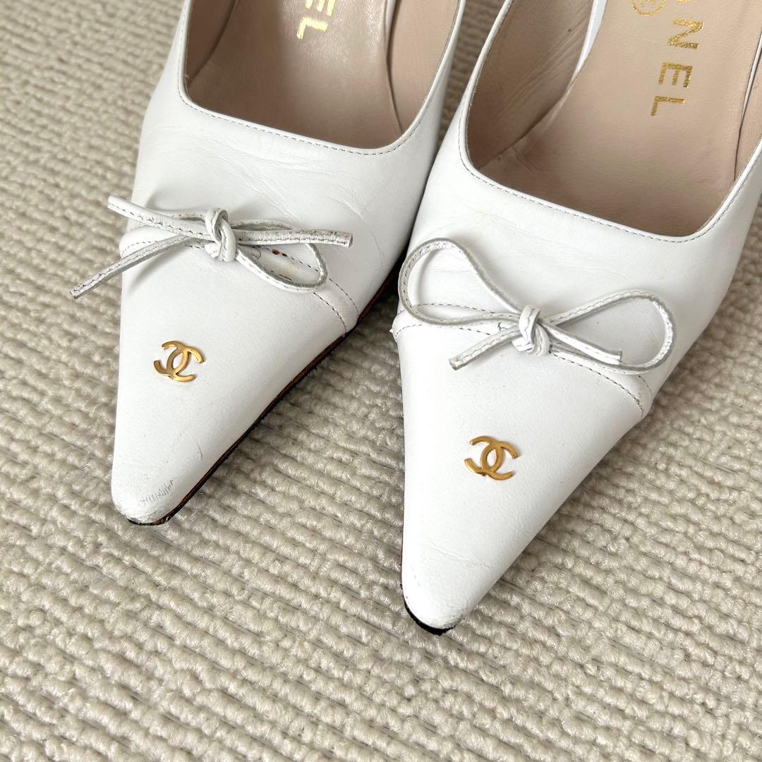CHANEL シャネル パンプス ミュール ココマーク 22cm