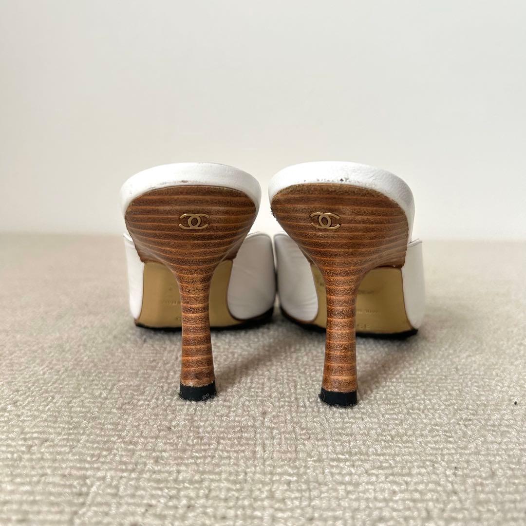 CHANEL シャネル パンプス ミュール ココマーク 22cm