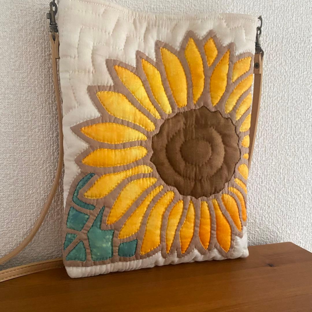 まっちゃん◆ハワイアンキルト◆ショルダーバッグ◆ひまわり