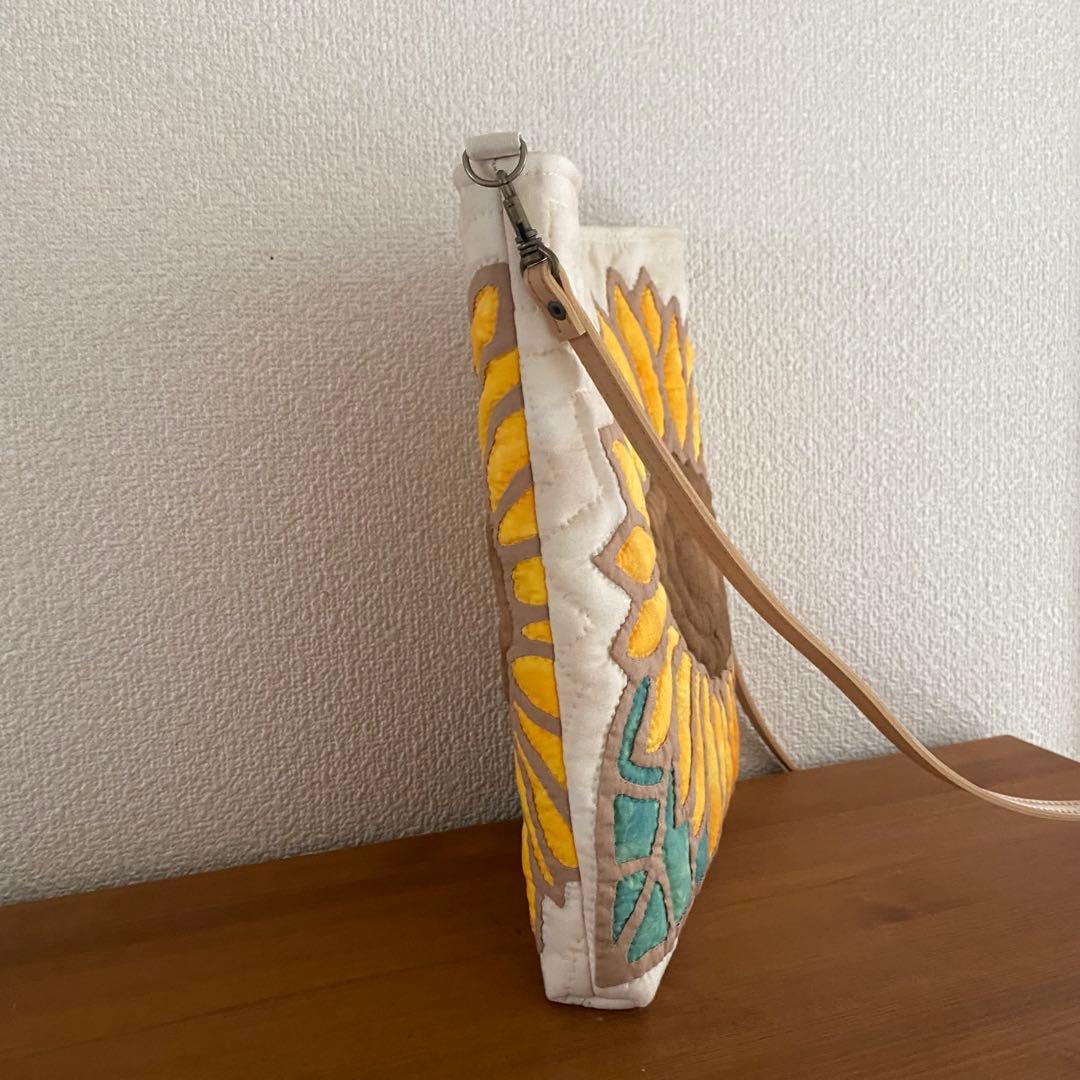 まっちゃん◆ハワイアンキルト◆ショルダーバッグ◆ひまわり