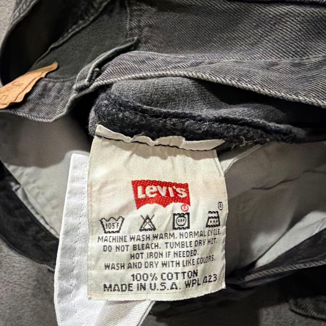 美品！アメリカ製　90s リーバイス 501 サルファブラック W30L30