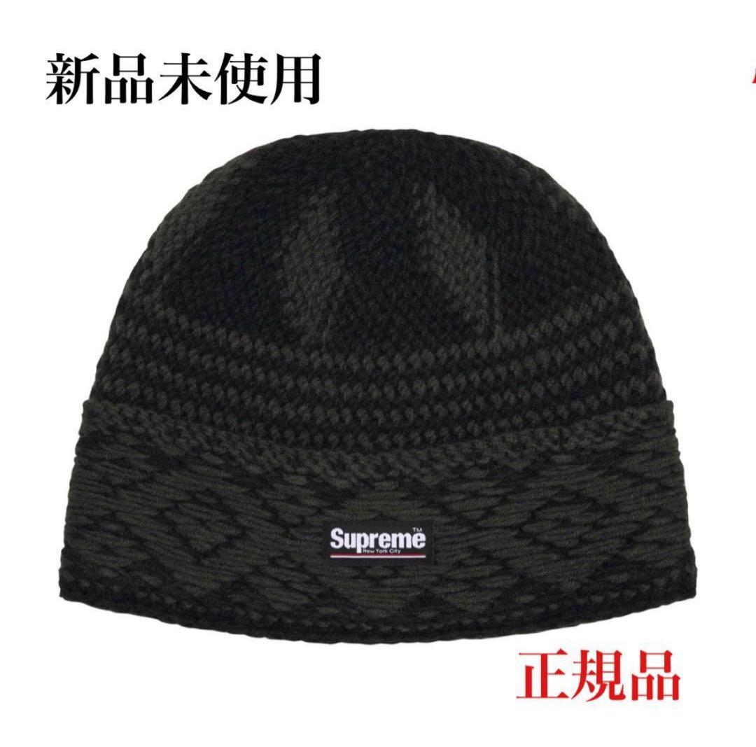 新品 Supreme Diamond Beanie Black 25FW