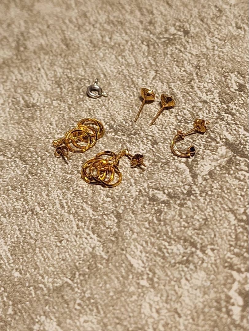 k18ピアス　k14 まとめ　アクセサリー　遺品整理