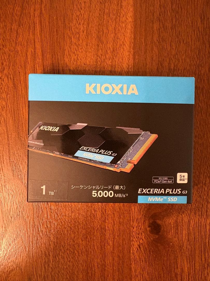 内蔵型SSD KIOXIA EXCERIA PLUS G3 NVMe SSD 1TB