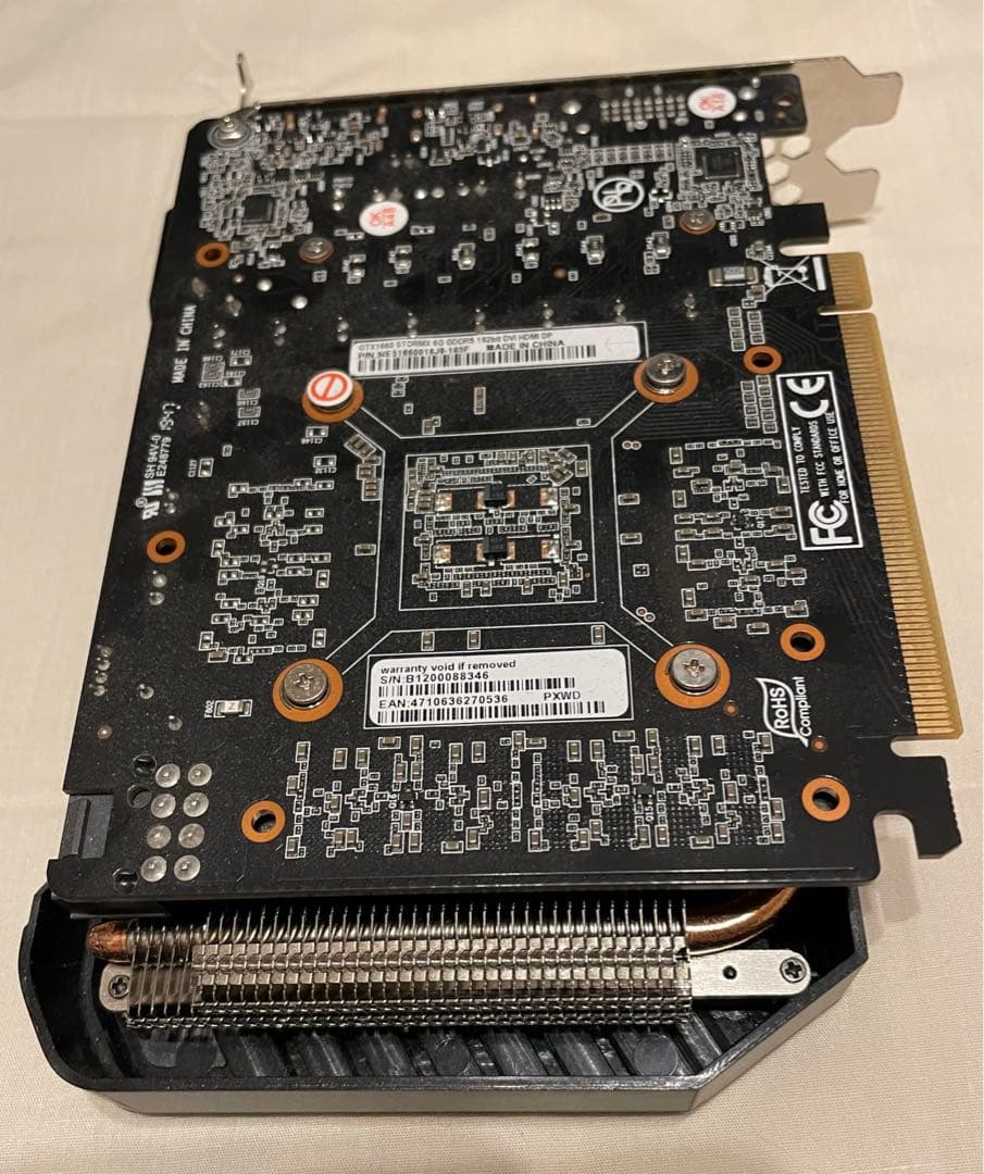 た*う様 GTX1660 STORMX 6G GDDR5 192bIt