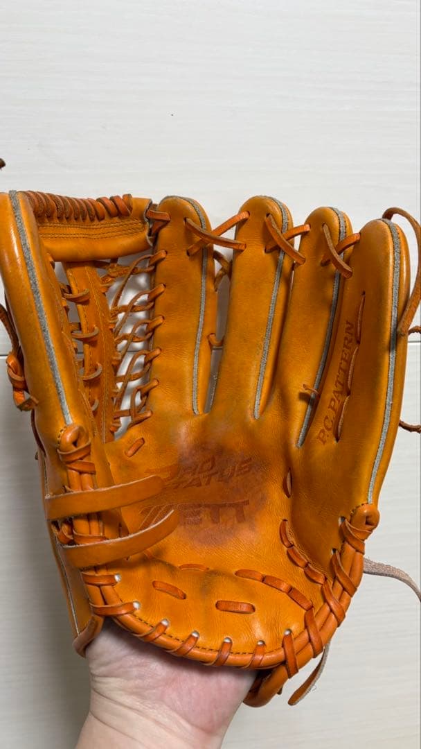 ZETT 軟式グローブ BRGA30217 オレンジ